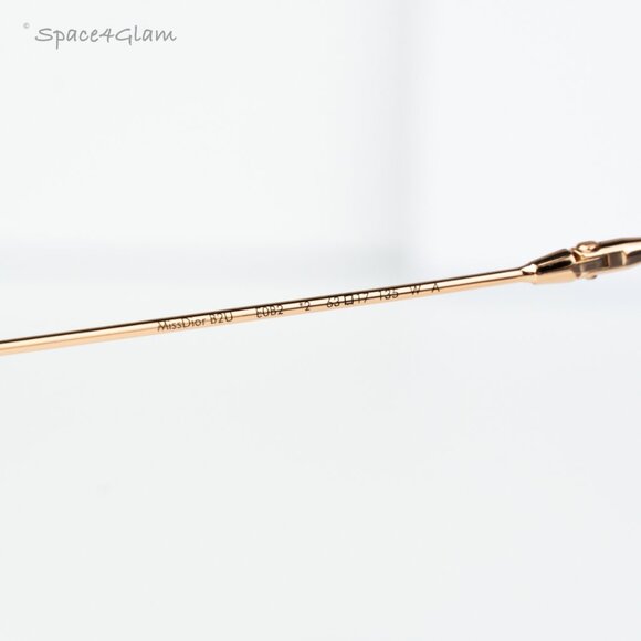 Dior Women Sunglasses Rose Gold Grad Blue Butterfly MISSDIOR B2U E0B2 BRAND NEW - Picture 7 of 10